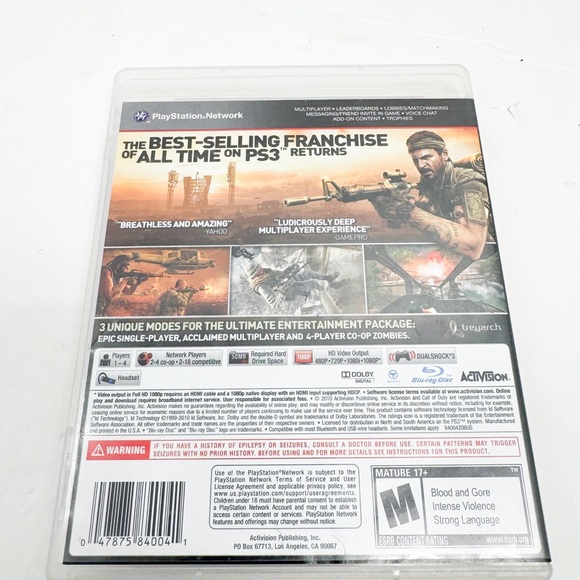 Call of Duty: Black Ops (Sony PlayStation 3, 2010) - Gently used - Picture 2 of 8